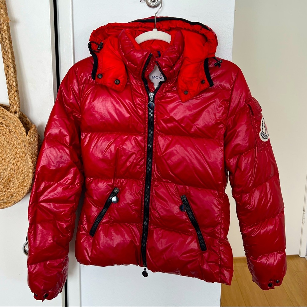Moncler Red Puffer Jacket (Size 2 - Medium)
